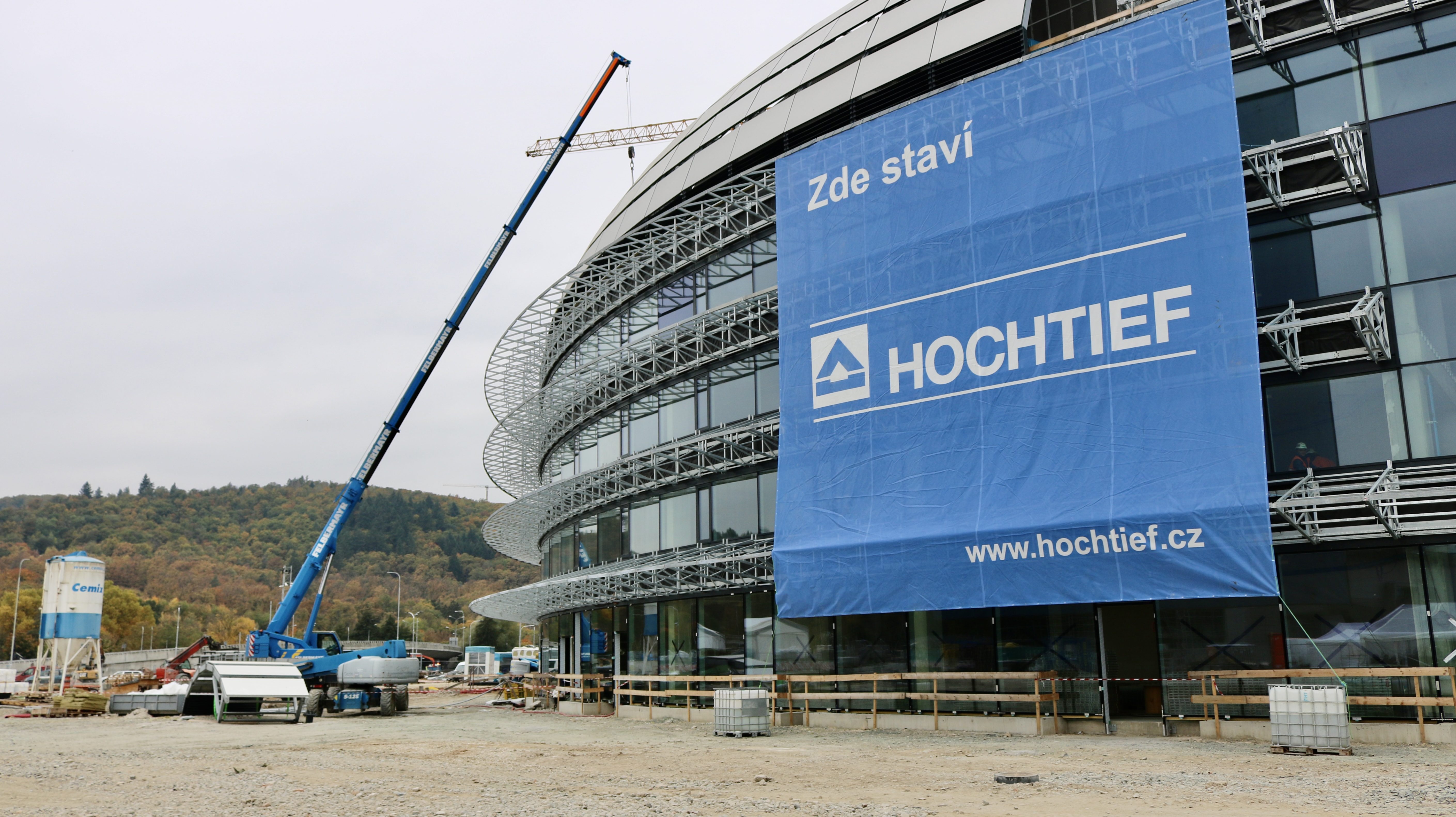 FOTO: Stavba Areny Brno postupuje, hotová bude už příští podzim