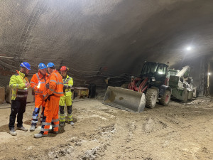 Hranice 100 metrů překonána. Pokračuje ražba průzkumné štoly tunelu Vinohrady