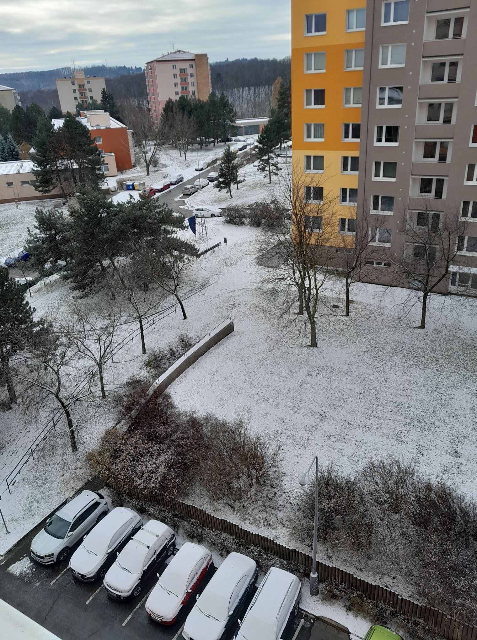 FOTO: Brno a okolí dnes zasypal sníh. Podívejte se, jak to na jižní Moravě vypadalo