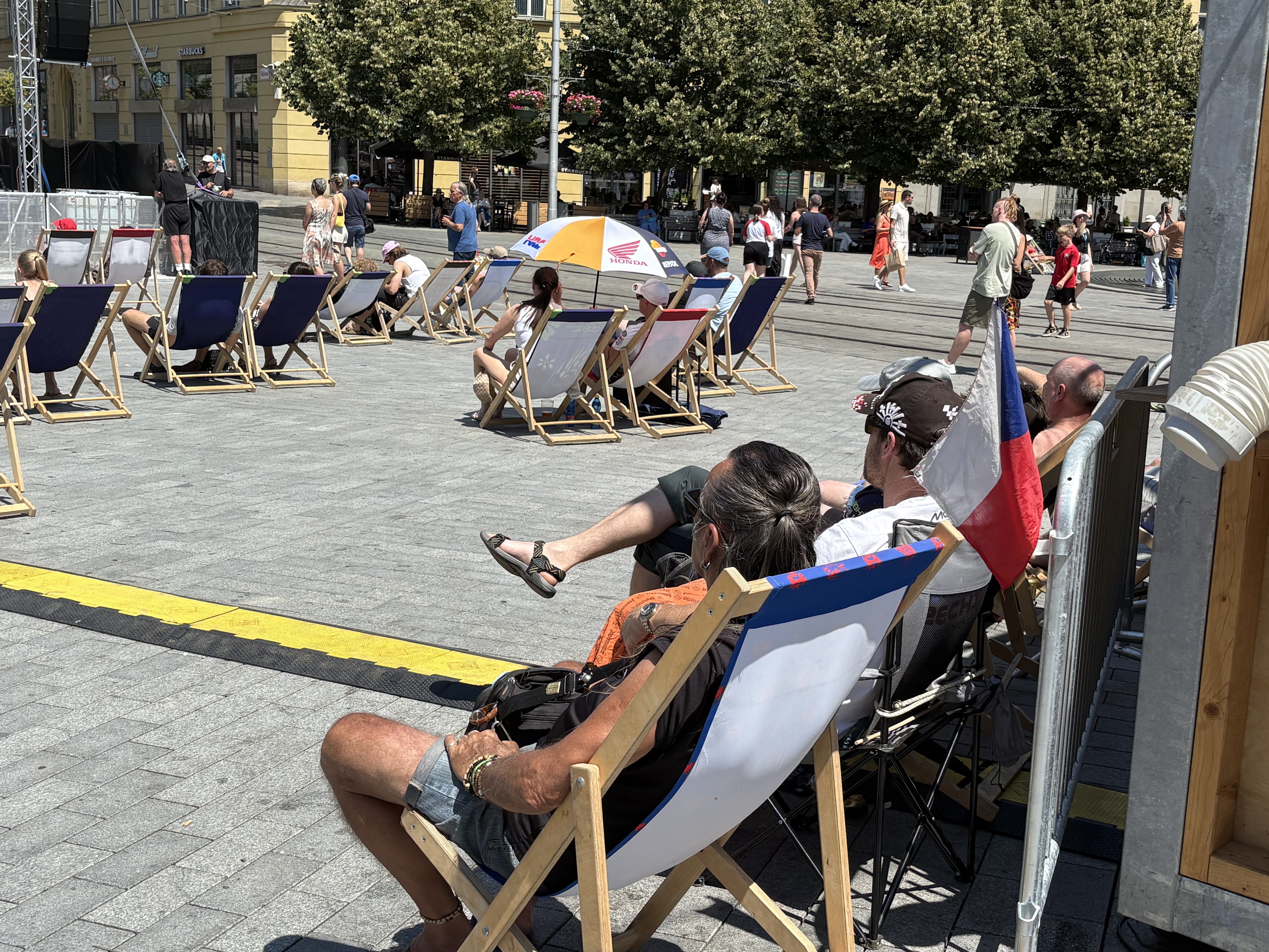 FOTO: Fanoušci MotoGP na Svoboďáku