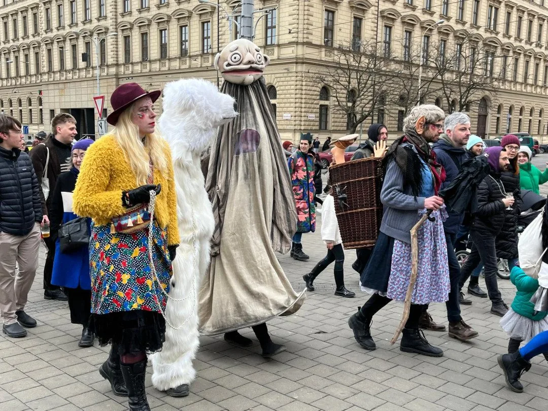 Masopustní průvod z Káznice