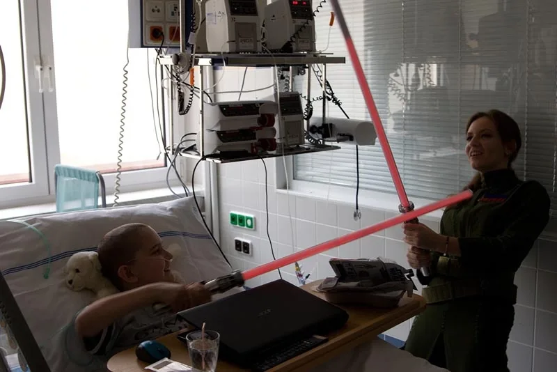 501. legie ze Star Wars navštívila Kliniku dětské onkologie Fakultní nemocnice Brno