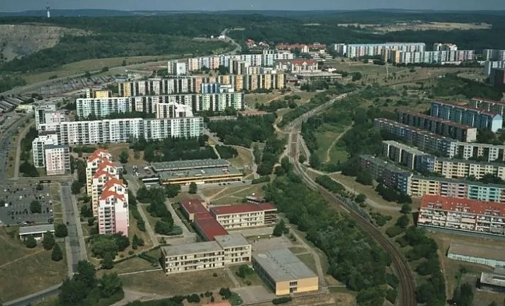 Letecký snímek Líšně