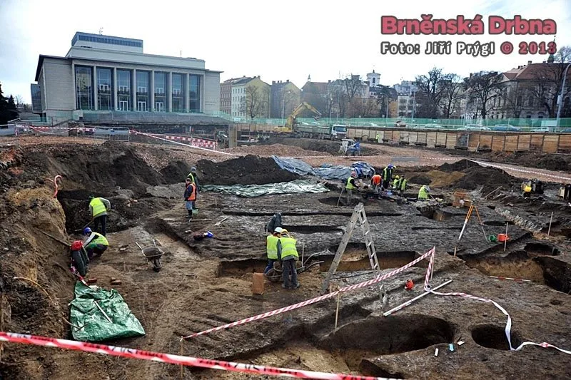 Archeologický výzkum u Janáčkova divadla v Brně