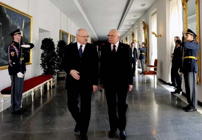 Václav Klaus a Ivan Gašparovič