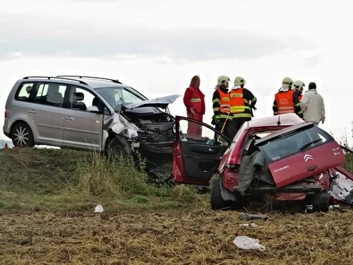 Nehoda u Bořitova, foto: HZS JMK
