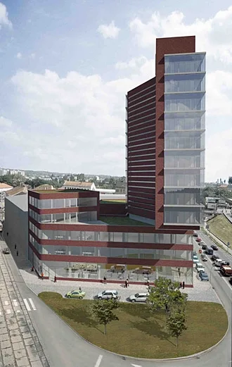 Multifunkční dům na Dornychu Dorn, vizualizace: Atelier RAW s.r.o.