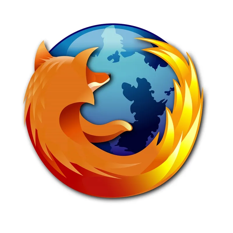 Logo prohlížeče Firefox - stylizovaná Panda červená