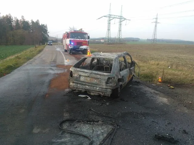 Torzo shořelé felicie, foto: Policie ČR