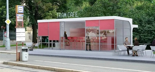 Nová čekárna v podobě stylové kavárny, vizualizace: Ateliér RAW