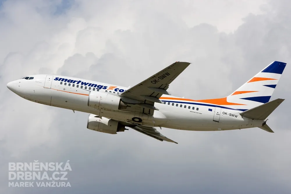 Pravidelný provoz z Brna zajišťuje i společnost Smart Wings, foto: Brněnská Drbna, Marek Vanžura