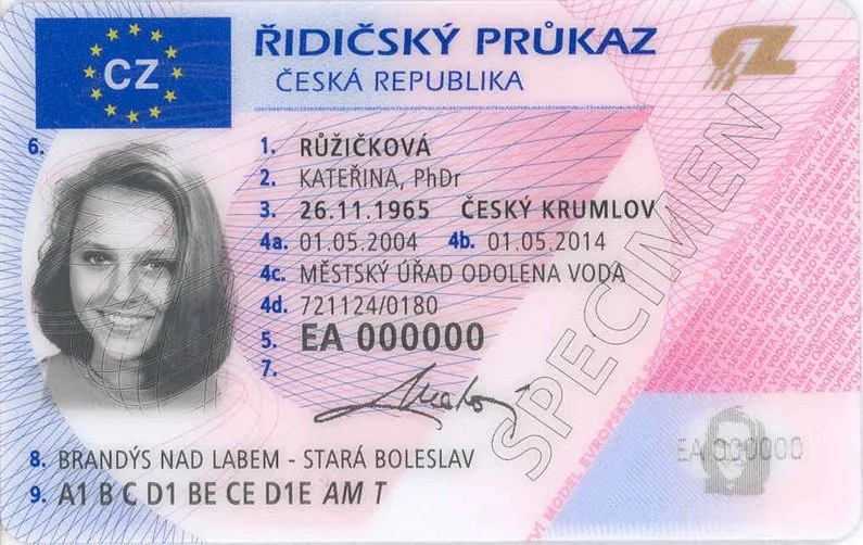 Řidičský průkaz, foto: Ministerstvo dopravy