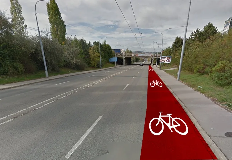 Olomoucká ulice, foto: Google Maps, Brněnská Drbna