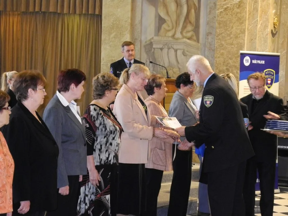 Slavnostní zakončení Senior akademie na Nové radnici, foto: Městská policie Brno
