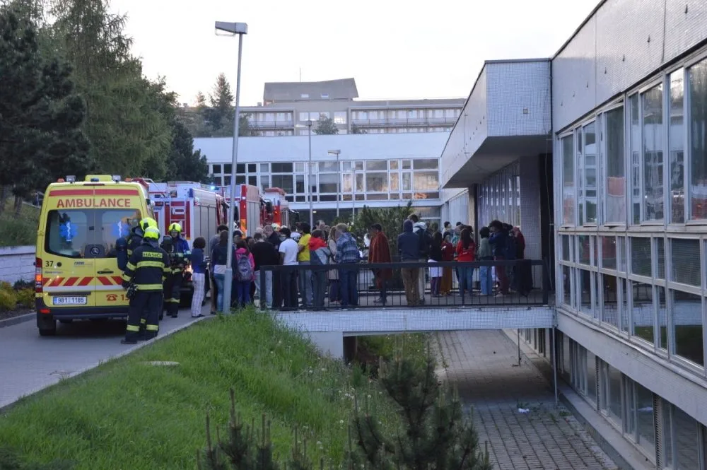 Hasiči likvidovali požár ve Vinařské ulici, foto: hasiči JMK