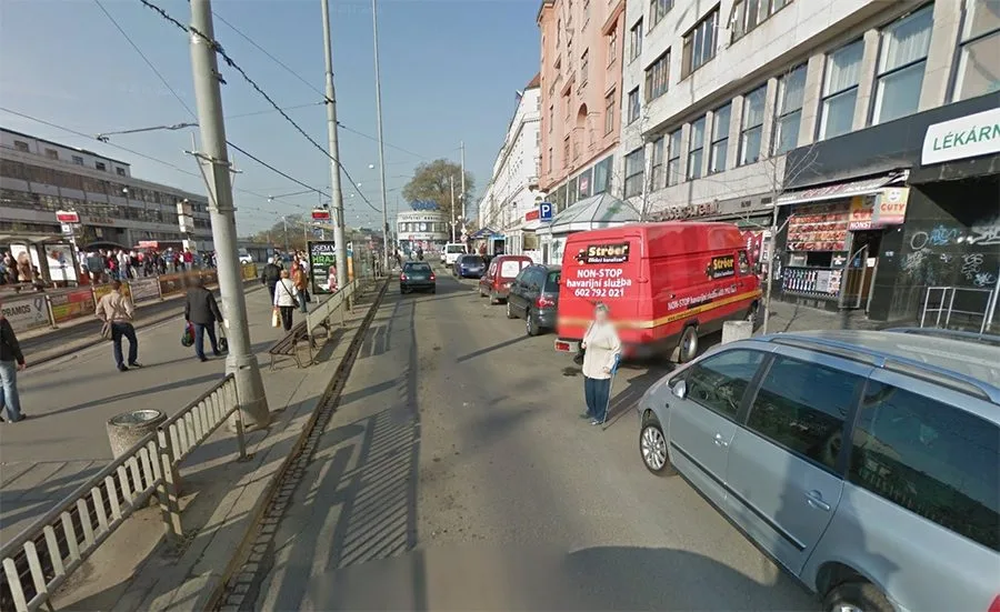 Nádražní ulice, kde došlo k nehodě, foto: Google Maps