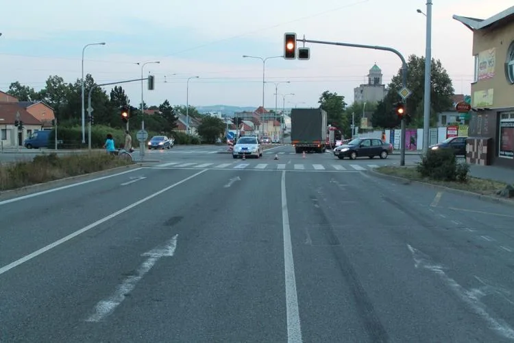 Místo nehody na křižovatce Táborské a Gajdošovy ulice, foto: Policie ČR