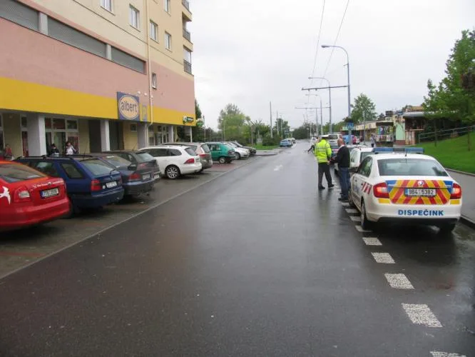 První nehoda se stala na Pálavském náměstí, foto: Policie ČR