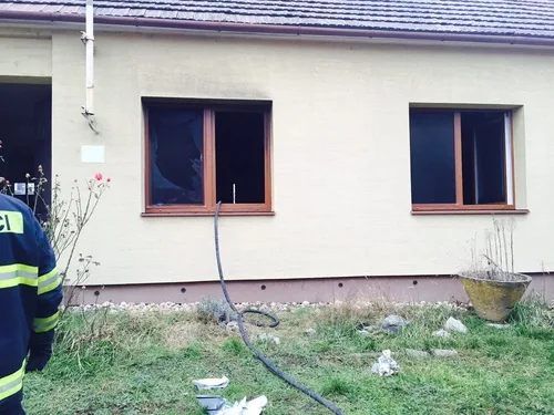 Požár rodinného domku