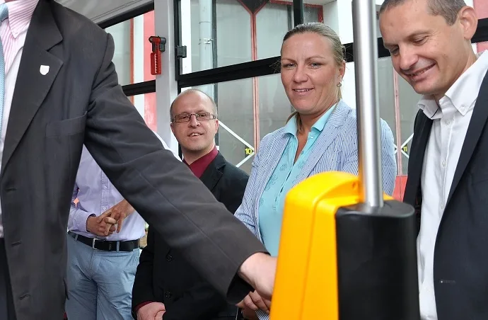 Platební terminál v liberecké tramvaji získal cenu za nejlepší inovaci. Foto- Jan Pešek