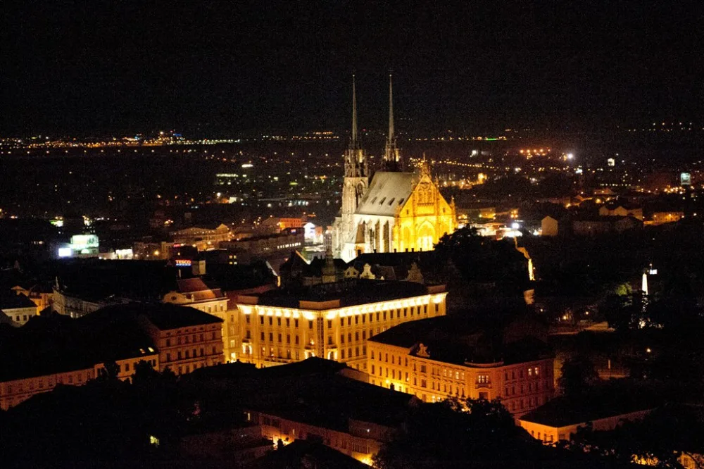 Noční Brno. Foto:Jiří Prýgl