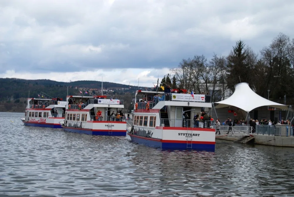 Lodě na přehradě, foto: Jiří Prýgl