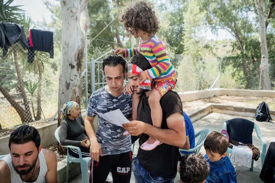 Syrští uprchlíci v táboře na řeckém ostrově Leros, foto: MSF