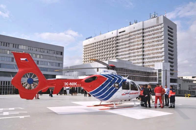 FN Brno má nový heliport, foto: fnbrno.cz