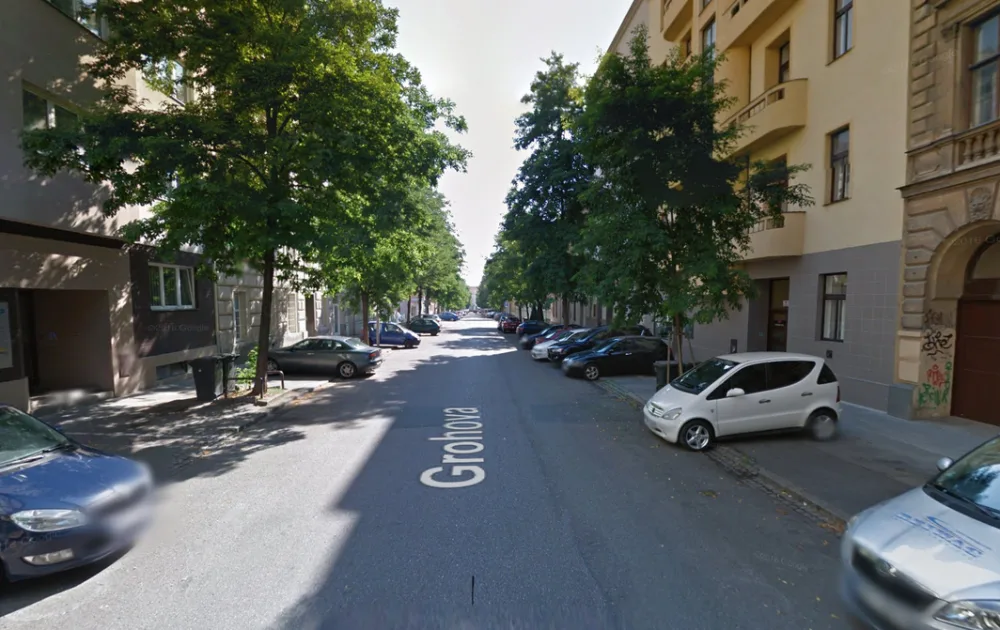 Ulice Grohova, zdroj: Google Maps