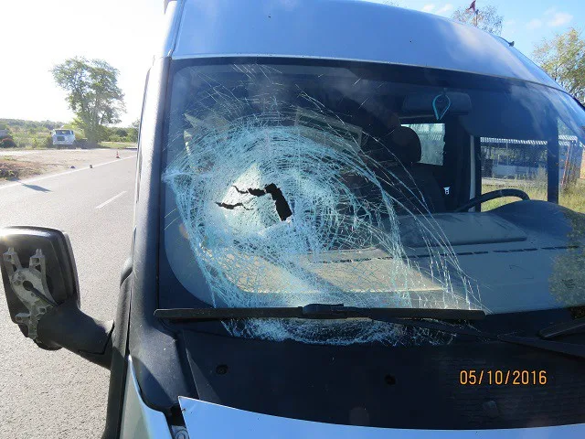 Následky srážky dodávky s cyklistou