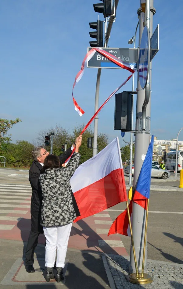 Odhalování Brněnské ulice v Poznani, zdroj: MMB