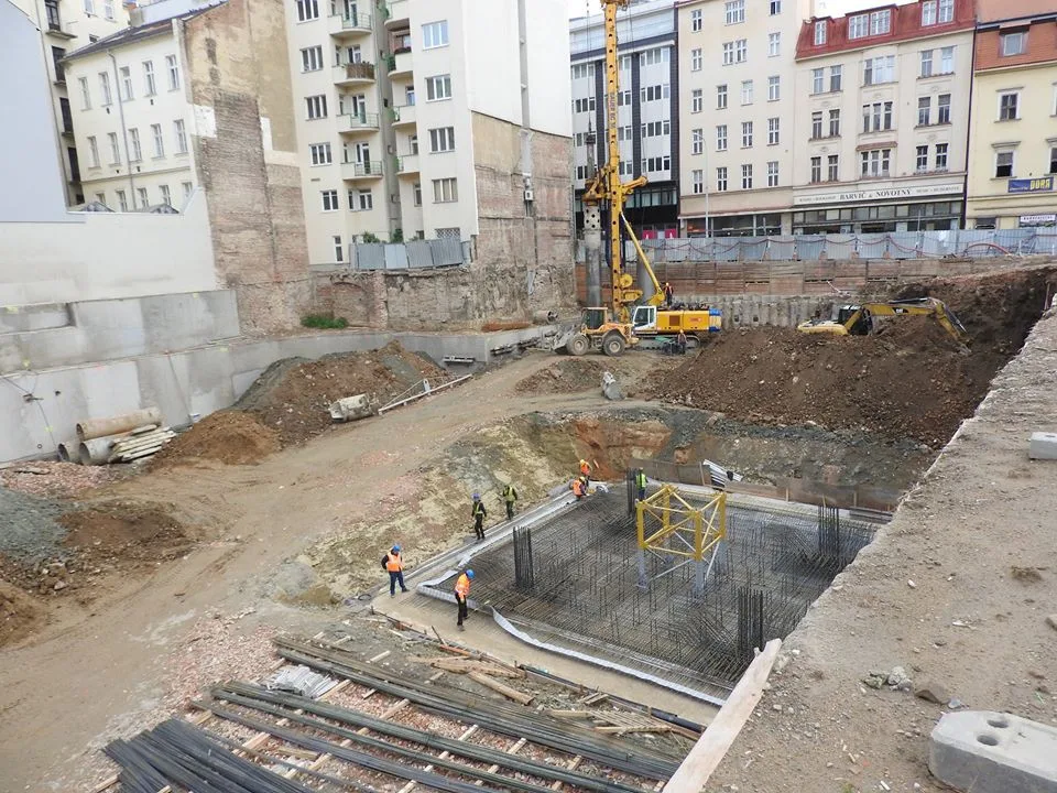 Staveniště koncertního sálu, zdroj: Facebook Sál pro Brno