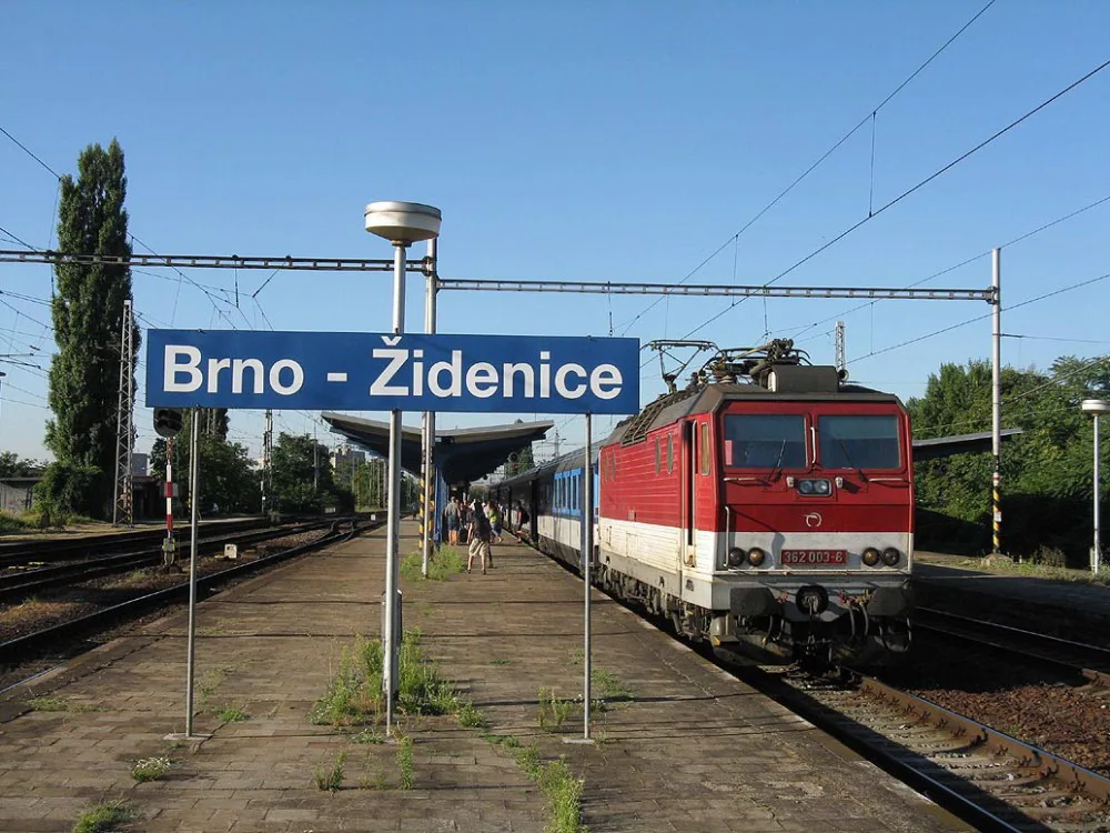 Nádraží Židenice, zdroj: Tramvaj klub Brno, Autoři: Ladislav Kašík, Jiří Mrkos