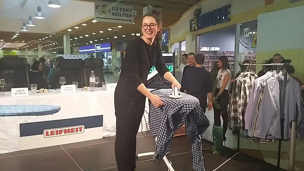 Vítězka mistrovství v žehlení