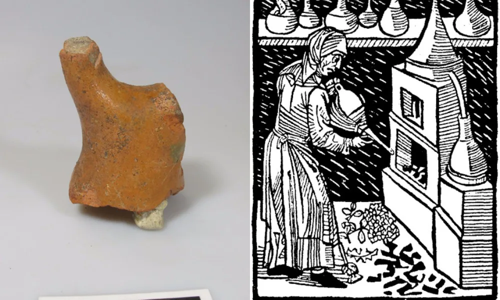 Úlomek z destilačního přístroje, zdroj: Archaia Brno
