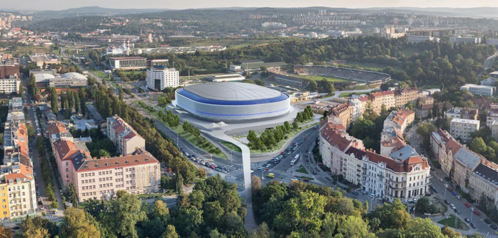 Vizualizace hokejového stadionu Za Lužánkami, Autor: A Plus