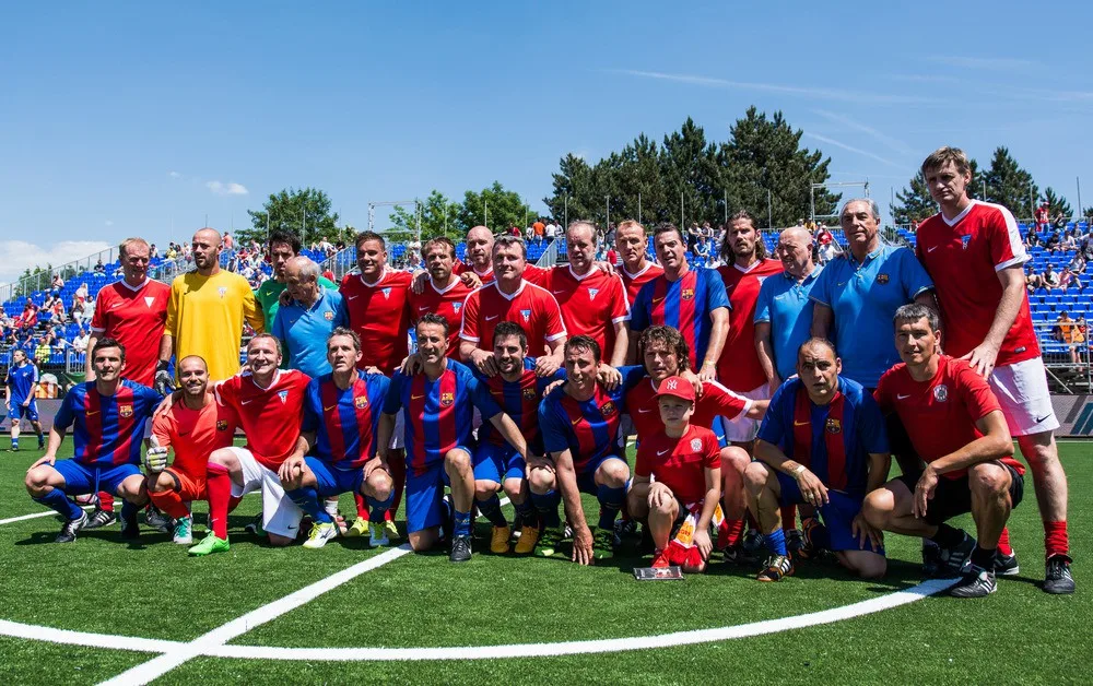 Hráči Zbrojovky s Barcelonou, autor: Tomáš Hrivňák
