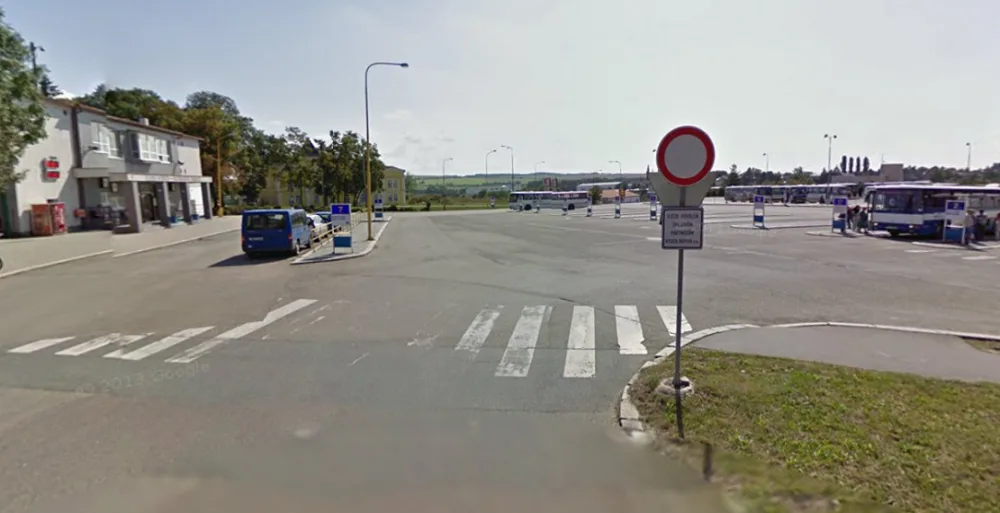 Autobusové nádraží Vyškov, zdroj: Google Maps