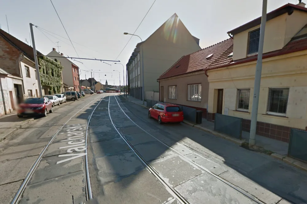 Valchařská ulice, zdroj: Google Maps