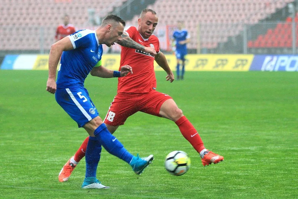 Momentka z utkání Zbrojovka - Liberec
