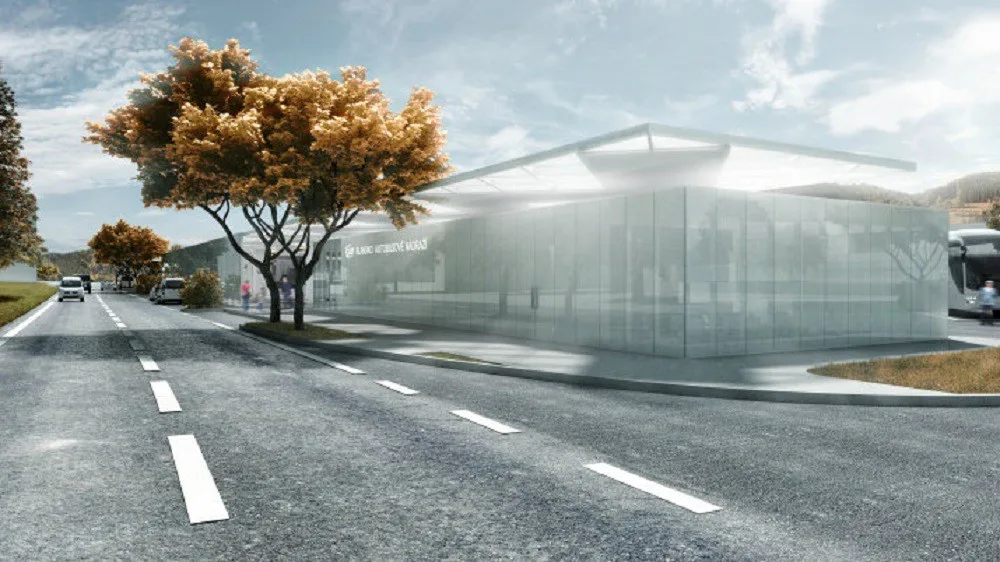 Vizualizace nového autobusového nádraží
