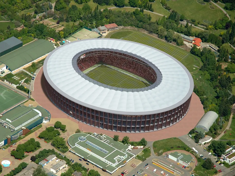 Vizualizace stadionu Za Lužánkami