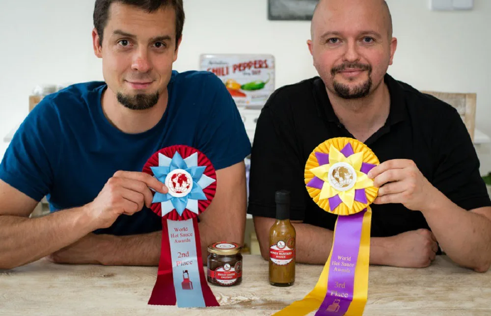 Richard Belžík (vlevo) a Jan Jašek – World Hot Sauce Awards 2016