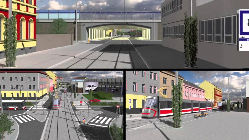 Vizualizace rekonstrukce Dornych a Plotní