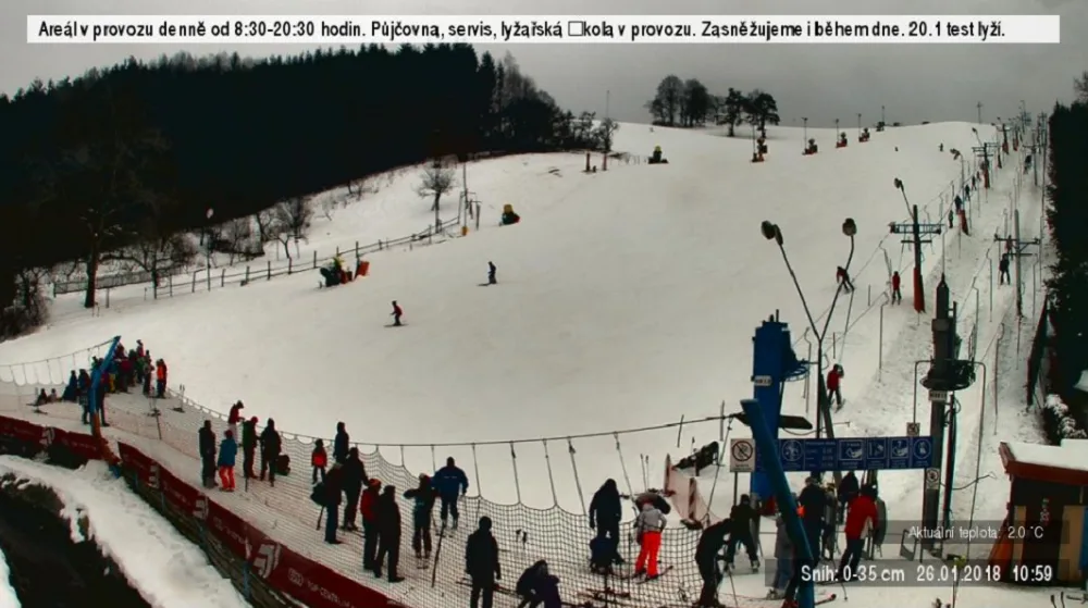 Podmínky ve Ski areálu Stupava
