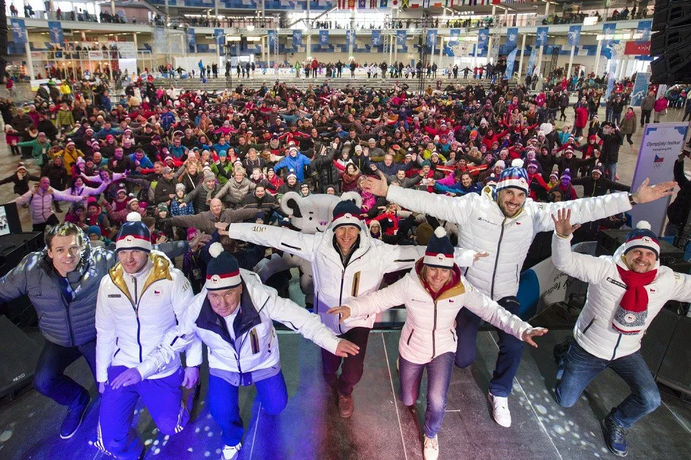 Hromadný telemark na výstavišti