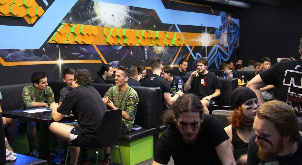 Momentka z turnaje v Laser game Brno