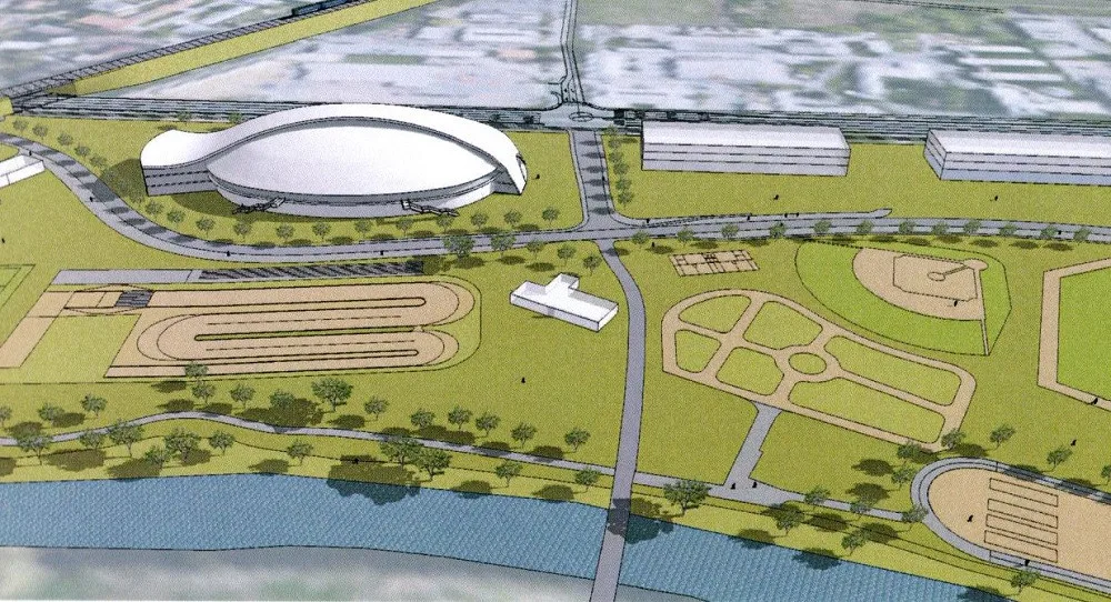 Vizualizace nového velodromu