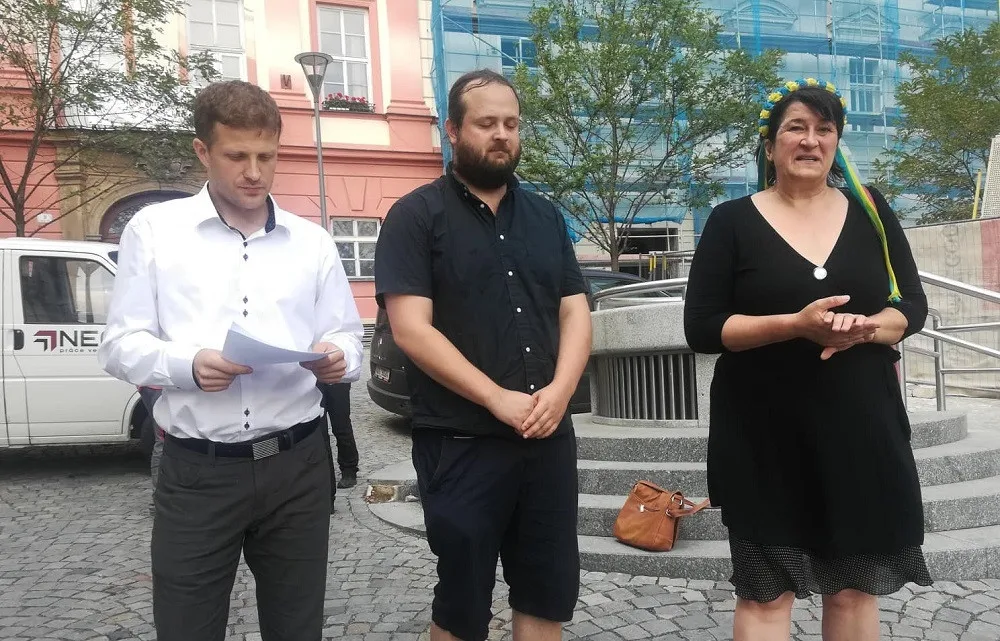 Zleva Matěj Hollan, Martin freund, Bára Antonová. Autor: Martin Šeda