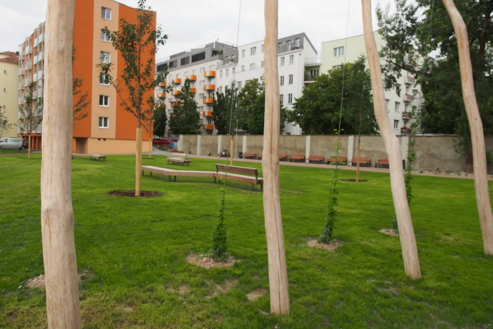 Nový park na Mendláku